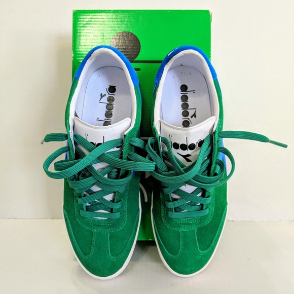 Diadora B. Original VLZ GREEN / BLUE *WORN ONCE* 9 - Picture 3 of 8